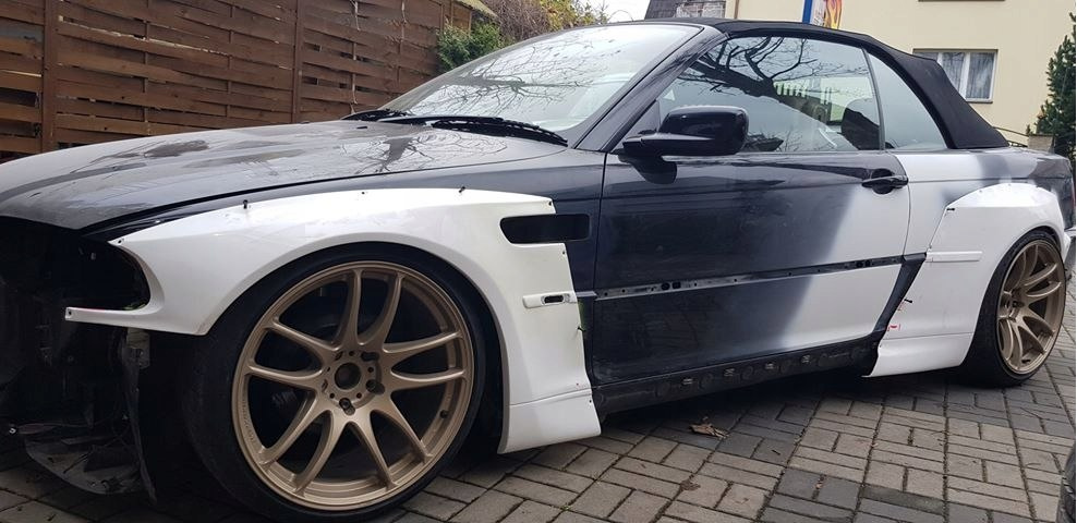 REAR OVER-FENDERS BMW E46 PANDEM LOOK-A-LIKE SMALL